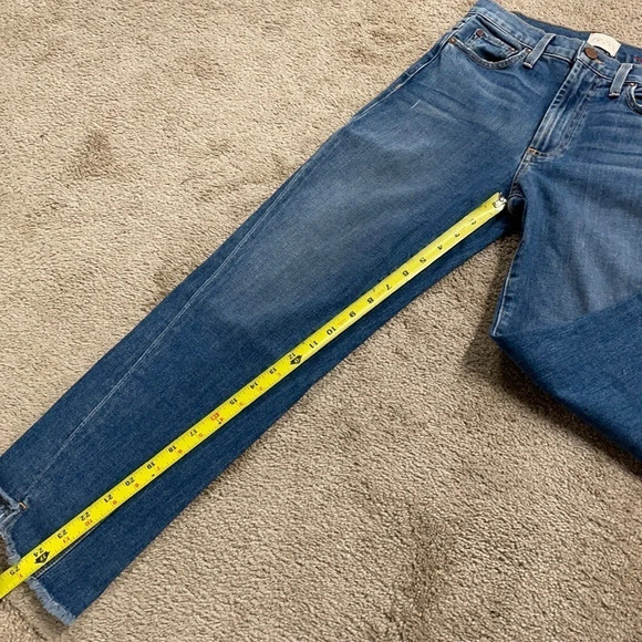 ALICE + OLIVIA Twisted Seam Step-Hem Cropped Jeans Amazing High Rise size 24 - Picture 15 of 16